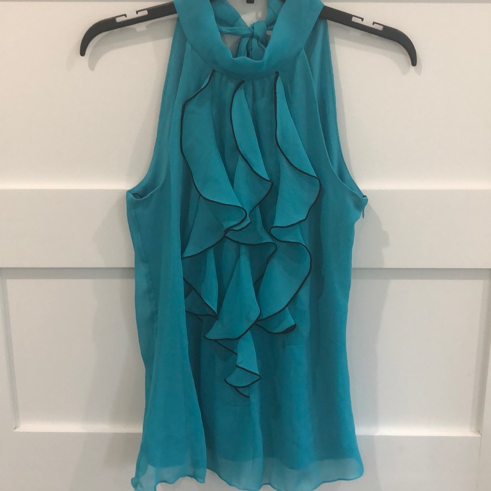 Byer California Turquoise Halter Blouse